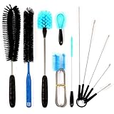 11 in 1 Fish Tank Aquarium Cleaning Brush Kit,Aquarium brushSutiable for Acrylic Fish Tank, and Plastic Fish Tank,Glass Fish Tank,Non Rusting,Fish Tank Cleaning Tools