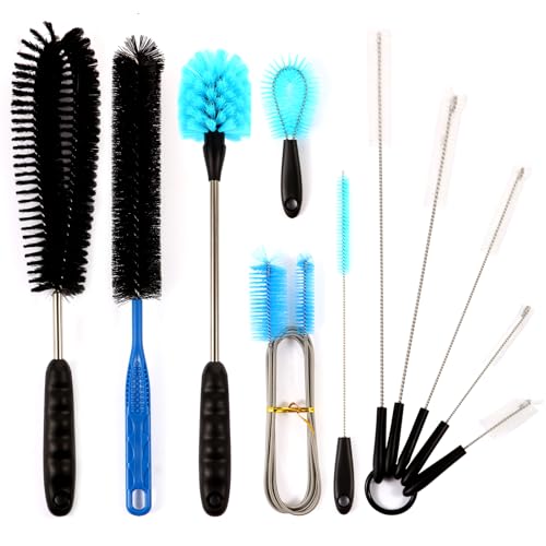 Suseg 11 in 1 Fish Tank Aquarium Cleaning Brush Kit,Aquarium brushSutiable for Acrylic Fish Tank...
