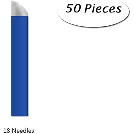 Amazon.com: Pinkiou 50 Pcs Microblading Blade Permanent Makeup Manual ...