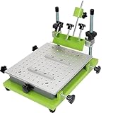Manuelle Siebdruckmaschine mit verstellbarem Rahmen und Schaber für DIY T-Shirts, Taschen und Etiketten