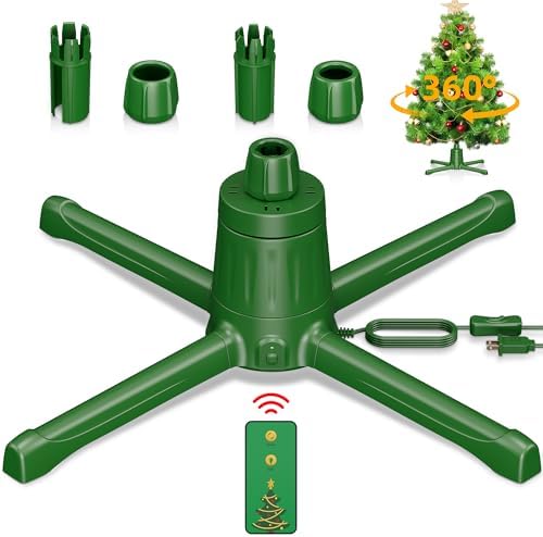 Amazon.com: Rotating Christmas Tree Stand for Artificial Trees, 360 ...