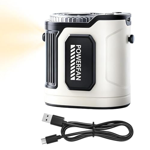 Ventilador de cintura fuerte flujo de aire portátil de 3600 mAh 8