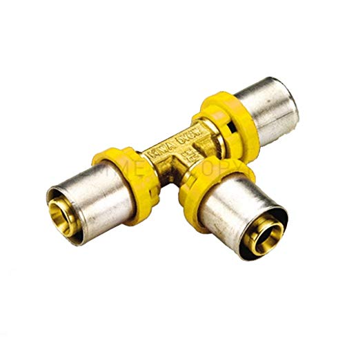 Raccordo A Pressare A T 16 Mm Per Multistrato Per Gas Tiemme