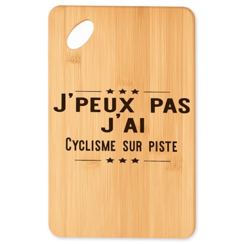 Planche à découper cyclisme sur piste pour vos soirées barbecue