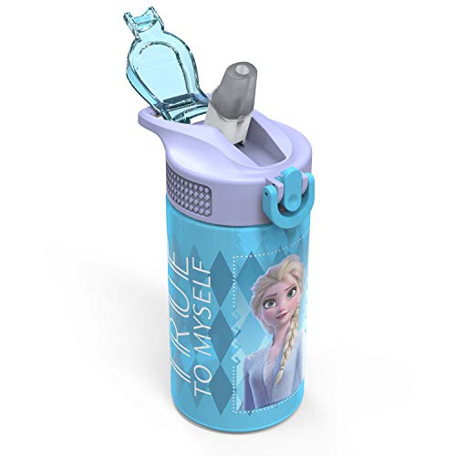 Zak Designs Disney Frozen 2 Piece Plastic Water Bottle Set (2 Pack)