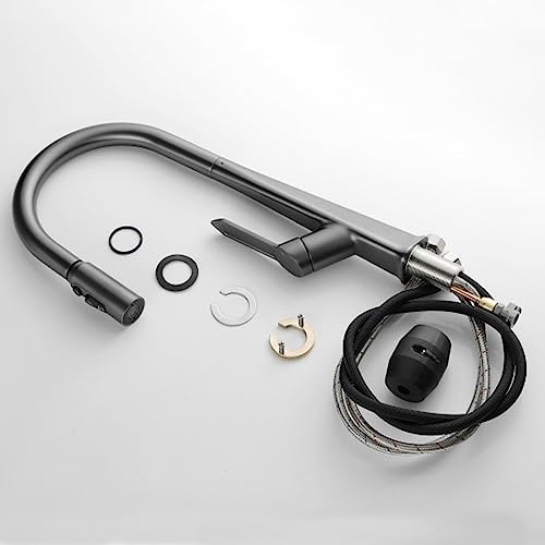 Pomme de douche tirez vers le bas robinet pivotant 360 évier de cuisine