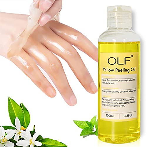 100ml Super Strength Yellow Peeling Oil Exfoliating Dark Skin for Body, Yellow Peeling Oil Extra Strength, Yellow Peeling Oil for Dark Skin, Suitable Face, Hands, Feet