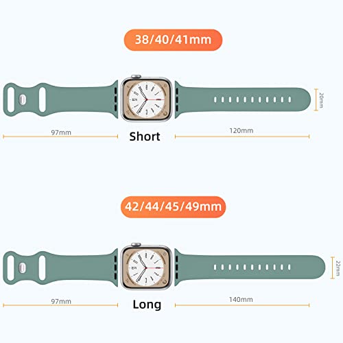 Maledan 6-Pack Silicone Sport Bands for Apple Watch 38–49mm — view 8
