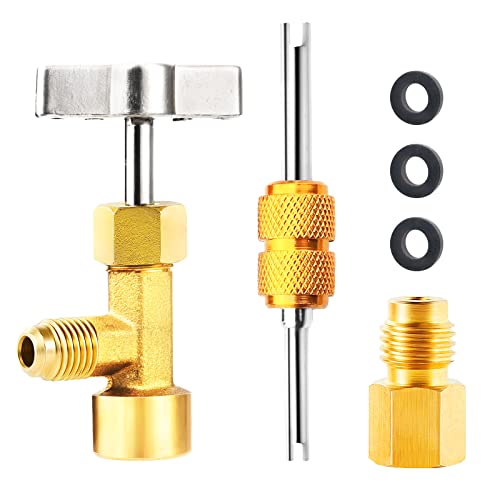 CHEOTIME R134A Can Tap, Self Sealing & Puncture Style 134a Can Taps, AC