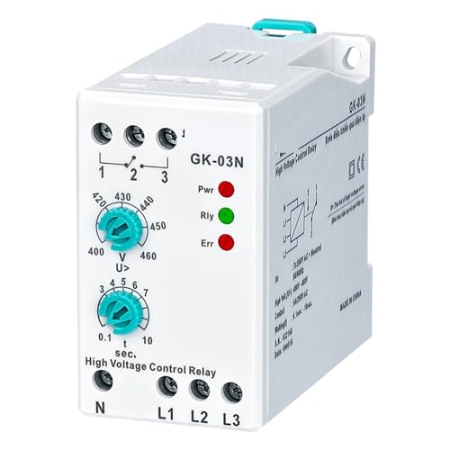 Relais de protection GK-03N contre les pannes de phase triphasé haute tension 380V avec neutre