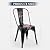 FDW Metal Dining Chairs Set Of 4 Indoor Outdoor Chairs Patio Chairs Kitchen Metal Chairs 18 Inch Seat Height Restaurant Chair Metal Stackable Chair Tolix Side Bar Chairs 330LBS Weight Capacity