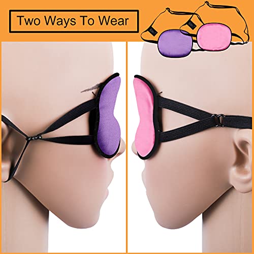 eZAKKA Adesivos para os olhos para adultos e crianças, 2 peças de seda elástica para olhos preguiços