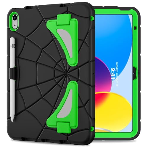 Coque iPad 10 résistante aux chocs étui de rechange vert noir