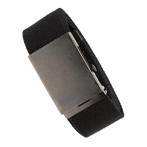 Image of Duke D555 Mens Edward Big Tall Plain Webbing Belt - Black - 5XL