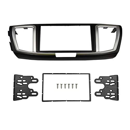 DKMUS Double Din Radio Stereo Dash Installation Mount Trim Kit Compatible with Honda Accord 2013-2017
