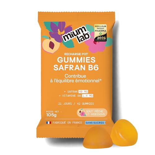 Mium Lab - Gummies Safran Hautement dosé (40mg) et Vit