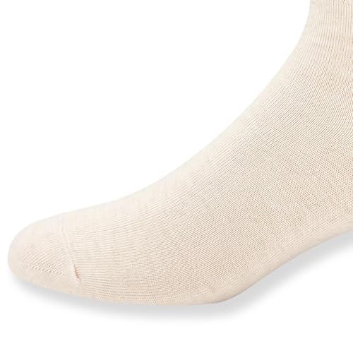 Image of Women's Cotton Half Crew Socks Basic Pure Color Casual Socks, 6 Pairs