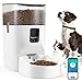 Lewondr 7L Distributore Automatico Cibo per Cani, Gatti, con Controllo Remoto WiFi 2.4G, Accessori per Animali Domestici, Alimentatore Cibo per Cani, Gatti, Piccola Media Taglia - Bianco