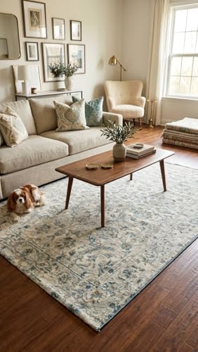 Image of 4x6 Feet (120x180 CM) Carpet for Living Room Hall & Bedroom - Amber Rust Modern Abstract Geometric Silk-Touch Luxury Hotel-Style Washable Anti-Skid Turkish Area Rug