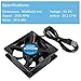 AITRIP 2PCS 80mm USB Fan 5V Brushless 8025 80x25mm for Cooling DIY PC Computer Case 3D Printer CPU Coolers Radiators