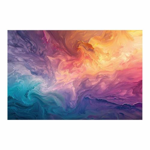 Peinture fluide violette AMXBZC pour salon et salle à manger