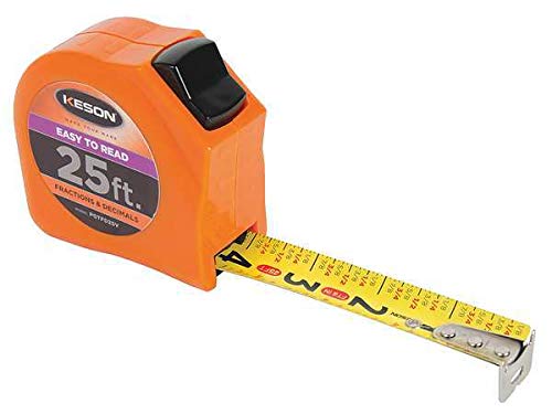 25 Ft Tape Measures, 1 In Blade #TOP20