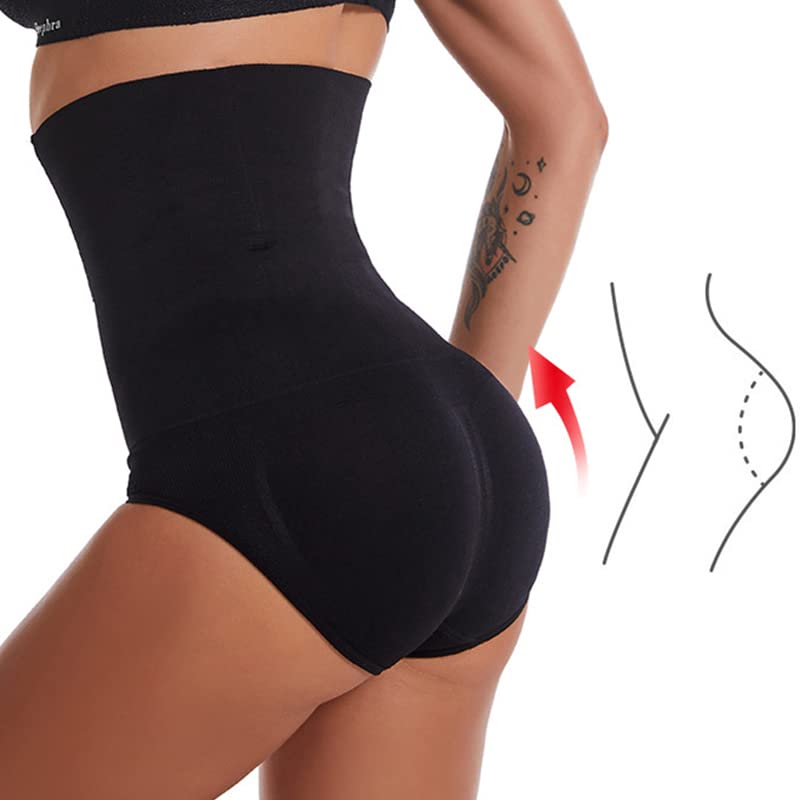 BROGBUS Women’s Waist Slimming Panties Tummy Tucker High Waist Shapewear (XXX-Large, Black) 3