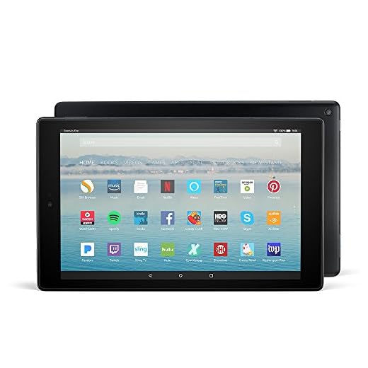 Fire HD 10 Tablet with Alexa Hands-Free, 10.1" 1080p Full HD Display, 32 GB, Black - with Special Offers