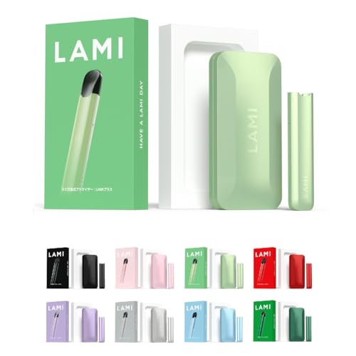 �y LAMI �z LAMI �v���X �d�q�^�o�R (�{��) VAPE 400mAh �V�[�V�� �����^�� �����C�^�o�R ���M���^�o�R �։��O�b�Y �։��T�|�[�g POD �ȒP���� (�O���[��)