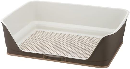 お掃除簡単ステップトレー ワイド | リッチェル公式ウェブショップ （まとめ）お掃除簡単ステップ壁付トイレ ワイド ダークブラウン (ペット用品) (×2セット） top1-ds-2275867 [独