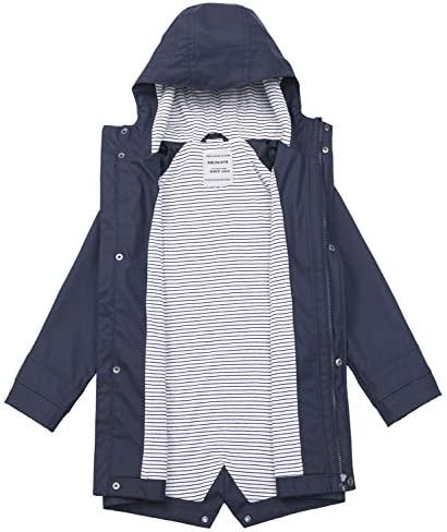 SOLOCOTE Kids Rain Jacket Hooded Lined Rubber RainCoats for Girls Boys Waterproof Windproof 3 41VFbWShzIL. AC