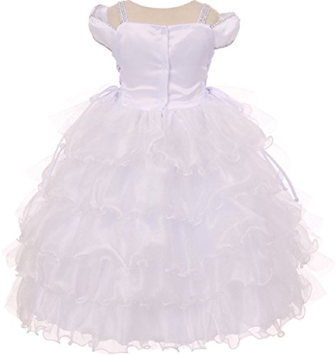 BluNight Collection Off Shoulder Sleeves Virgin Mary Embroidered Little Girl Baptism Dresses3