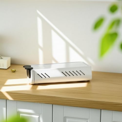 DimyFew Drawer Residue Container Espresso Knock Drawer Grounds With Removable Drawer And Stable Non Slip Feet structure compact footprint suitable for home areas workspaces cafes, White - 2