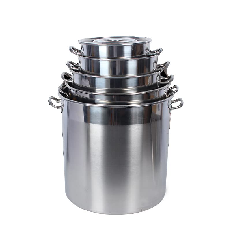 Marmite à friture robuste 30L avec panier perforé couvercle pour crabe 27 QT