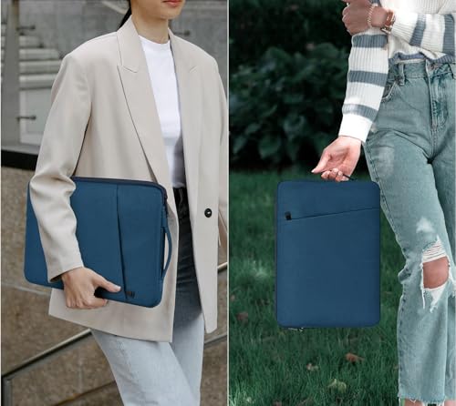 Image of Laptop Sleeve 14 Inch Computer Case Bag for 15 inch New MacBook Air M4 A3241 M3 A3114 M2 A2941 2025-2023, HP Lenovo Acer ASUS Chromebook 14, Atrovirens