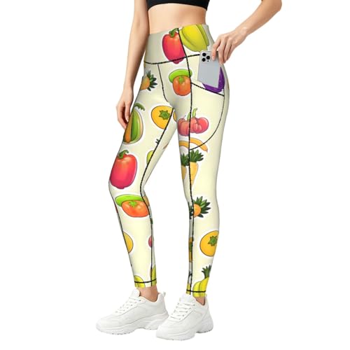 Pantalones de yoga que no se bajan con cintura alta y bolsillos útiles