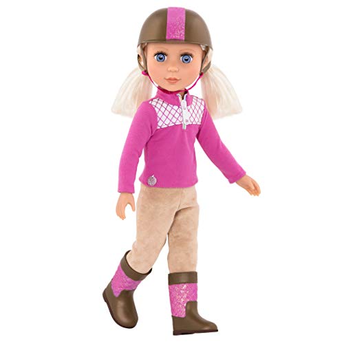 Glitter-Girls-Horse-Outfit--Deluxe-Equestrian-Set--Riding-Helmet-Boots-Faux-Suede-Pants--14-inch-Doll-Cothes-Accessories--3-Years--Ride-and-Shine-GG50116Z