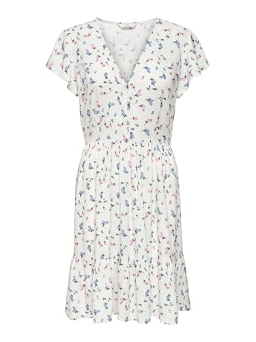 Robe courte Onlliva ONLY femme en tissu tissé fluide et vêtement d'été léger
