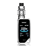 SMOK X-Priv 225W Mod mit TFV12 Prinz Verdampfer Tank 8ml E Zigarette Starter Kit,Ohne Nikotin (Prisma Chrome)