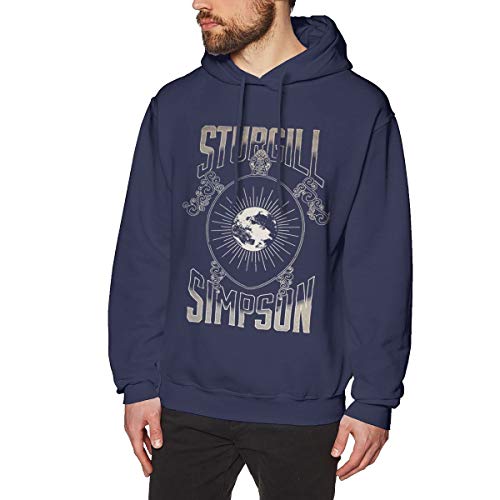 Photo de Männlich Sturgill Simpson Autographed CD La Mode Vêtement De Sécurité Navy XL Sweat à Capuche pour Hommes