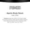 AXE Body Wash Apollo 4 Count for Long Lasting Freshness Sage & Cedarwood Men's Body Wash with Odor-Busting Prebiotics 16 oz