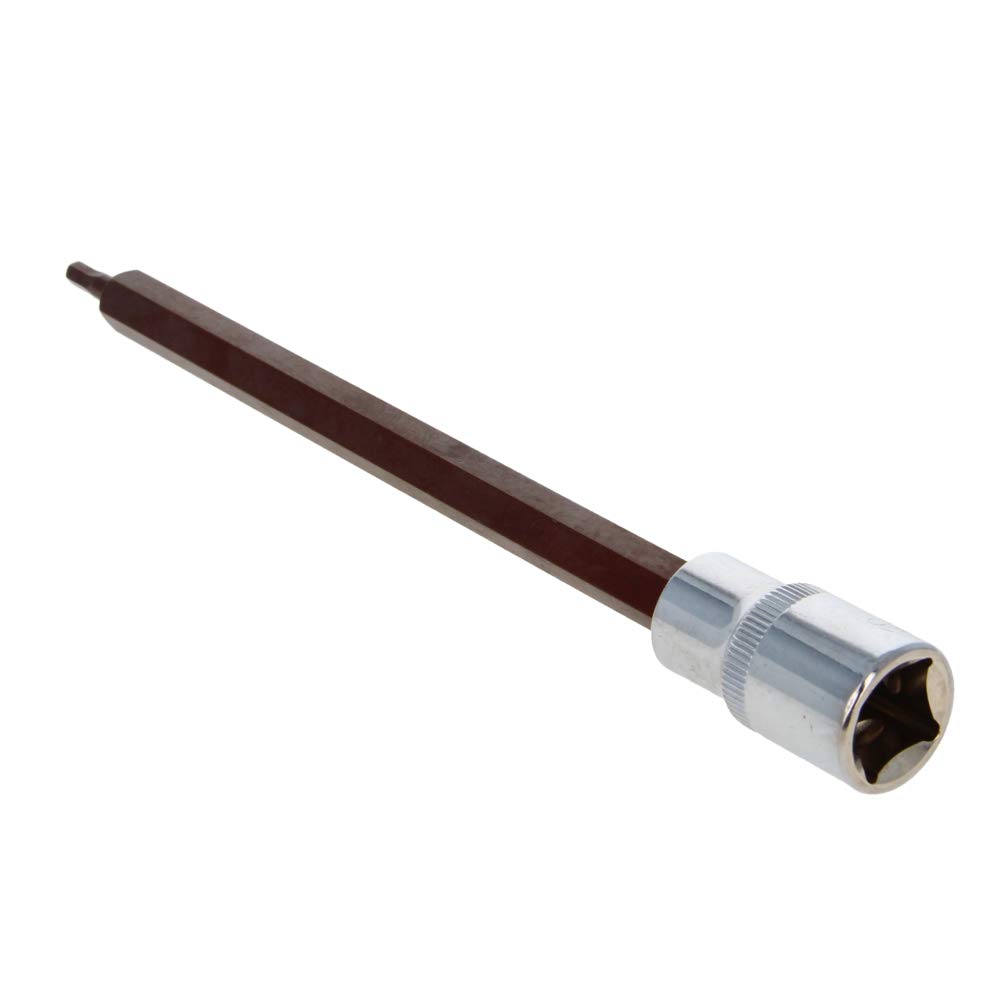 Utoolmart Shank Diameter 1/2" Drive x 4mm Hex Bit Socket, 200mm Lengthen Metric, S2 Alloy Steel 1pcs