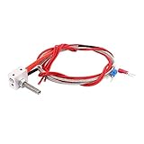 New Lon0167 12V 40W 3D Printer Aluminum Heater Block For MK8 Maker Bot w Nozzle Cable Pipes(12V 40W 3D Drucker-Aluminiumheizung für MK8 Maker Bot w Düsenkabel