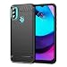 Produktbild YukeTop Handyhülle für Motorola Moto E20 Hülle, Weiches TPU, Sturzsicher, Stoßfest, Schutzhülle für Motorola Moto E20.(Schwarz)