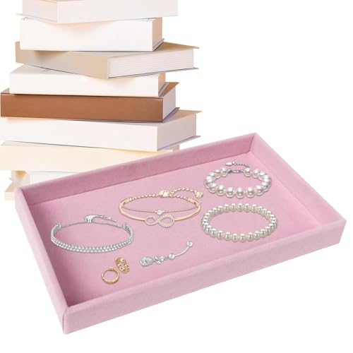Velvet Jewelry Organizer, Showcase Holder - Organizer per cassetti della cassettiera, per bracciali, cavigliere, anelli, pietre preziose, collane, spille