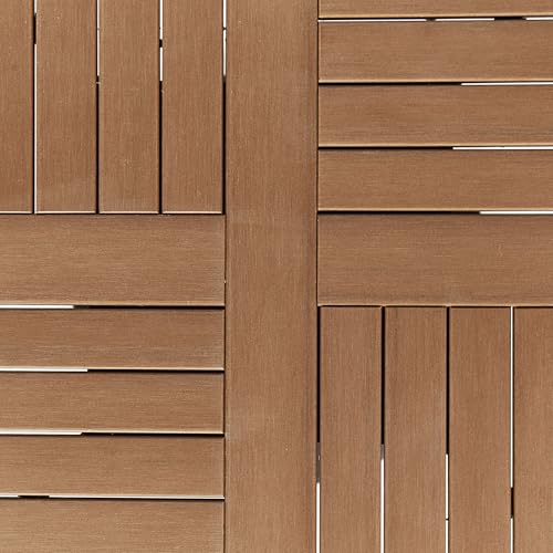 Table de jardin résistante en bois synthétique et métal - 8