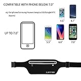 LAVUMO Sport Hüfttasche Lauftasche Handy Jogging Laufgürtel Damen Herren Bauchtasche Belt für iPhone 16 Pro Max Plus 15 14 13 Samsung S25 S24 Ultra Huawei Smartphone unter 7,0' Joggen Gürtel