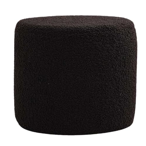 Taburete otomano puf pequeno de 7.5 pulgadas de alto y reposapies acolchado para salon color 5