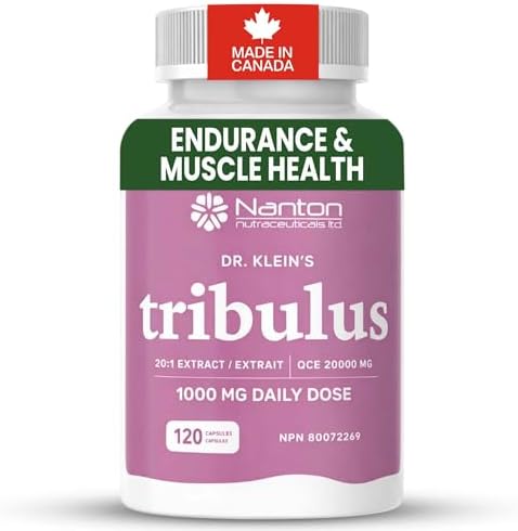 Tribulus Terrestris Supplement for Men & Women - 20:1 Extract 1000MG Daily Dose, Promotes Female & Male Vitality, Endurance, Muscle Building, Energy, Performance, & Urological Health - 120 Capsules