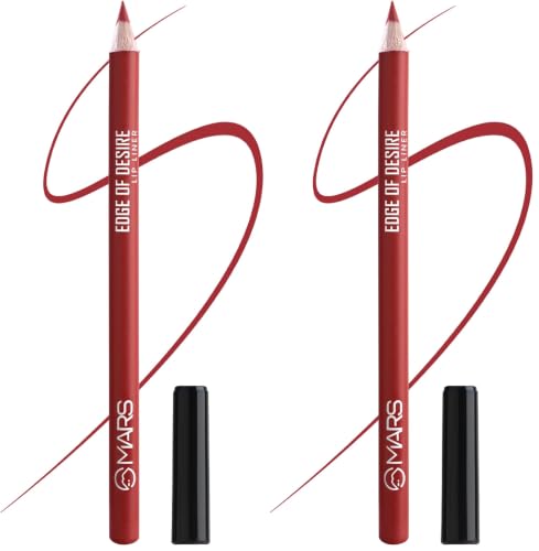 Image of MARS Edge of Desire Lip Liner | One Swipe Smooth Application | Long Lasting Lip Pencil (1.4gm) (07-MAGNETIC MAGENTA) (Pack of 2)